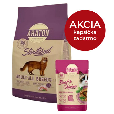 ARATON cat adult sterilised NEW 1,5 kg