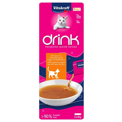 Vitakraft nápoj pre mačky s kuracím mäsom a taurínom (kura a taurín)
