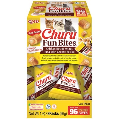 Pamlsok Inaba Churu Fun Bites cat tuniak so syrom 8 x 12 g
